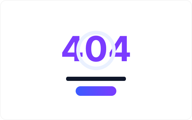 404 & Empty States layout preview