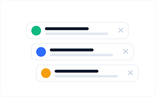 Alerts & Notifications layout preview