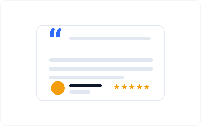 Testimonials layout preview